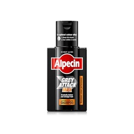 Alpecin Grey Attack MAX Caffeine & Colour Shampoo 1 x 200ml - Gradually Darker and Stronger Hair - Extra Strong Colour Performance - Against Thinning Hair - For Men