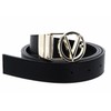 Valentino Women's Roof Belt, Nero / Oro