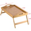 Home-It Bed Table Tray with Folding Legs - Breakfast Tray
