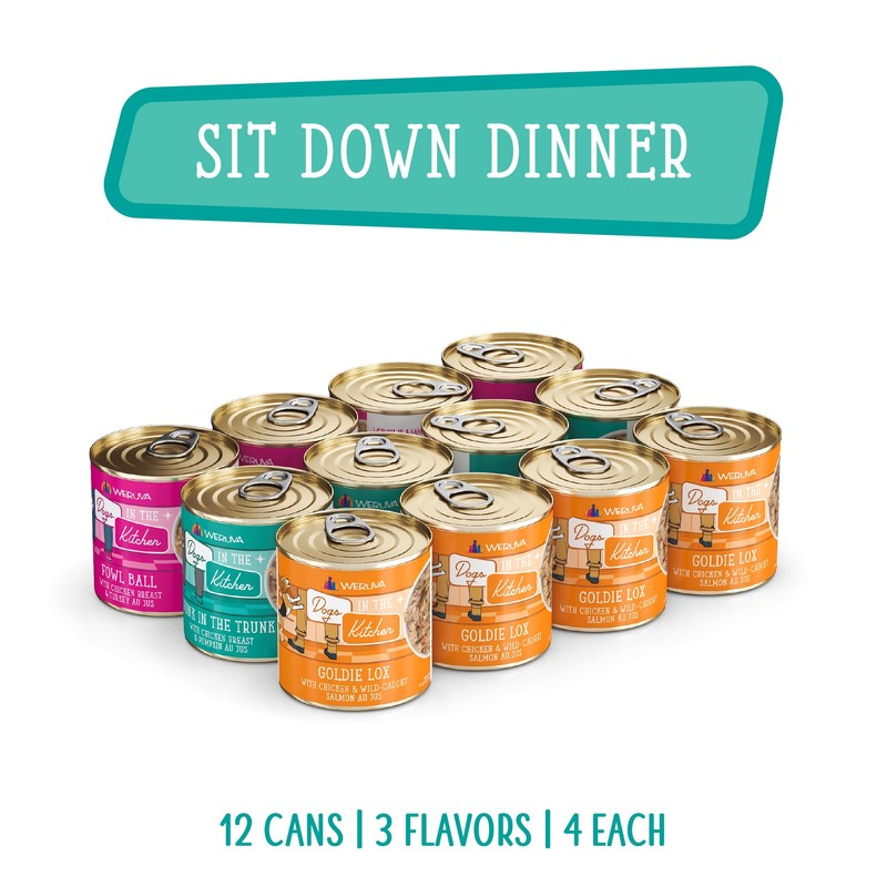 Weruva Dogs in The Kitchen, Sit. Down. Dinner. Variety Pack,