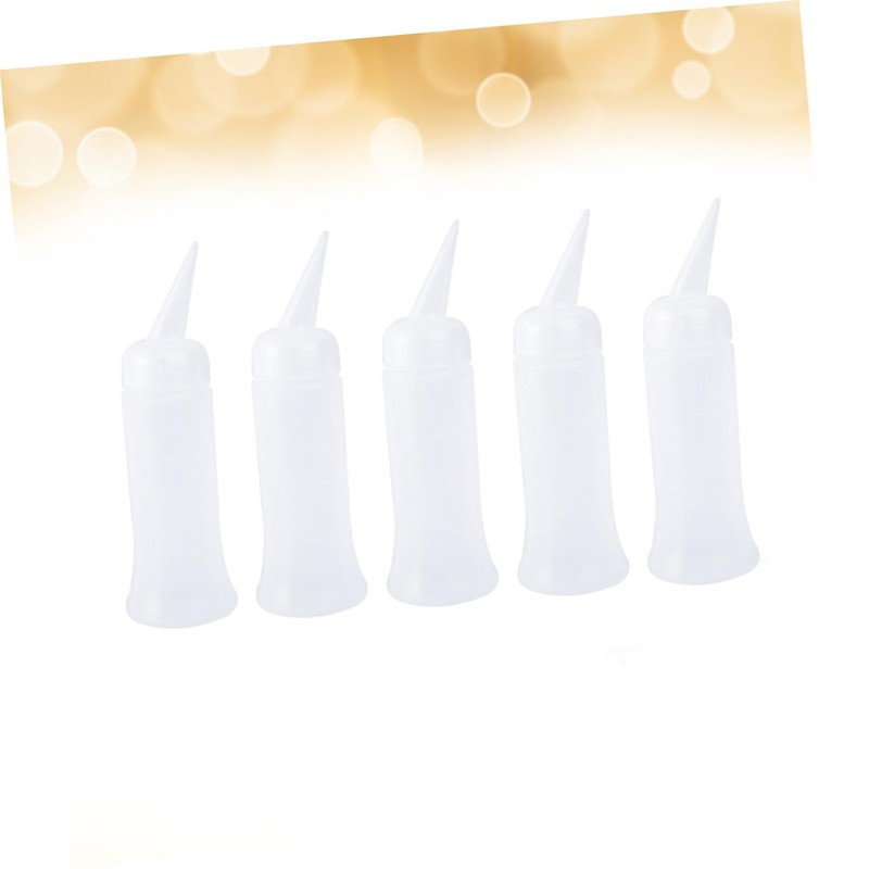 MERRYHAPY 5pcs Measuring Applicator Bottles Scale Small Hairdressing Tools for
