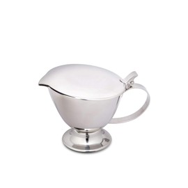Weis Gravy boat with lid, 450 ml, stainless steel, silver, dimensions: 17 cm x 12.3 cm x 12 cm, 15880