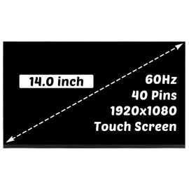 HOULISE Replacement for HP Zbook Firefly 14 G7 G8 LCD Screen for Elitebook 640 645 G9 G10 / 840 845 G7 G8 1920x1080 14.0 inch 40 Pins 60HZ LED Screen Display Digitizer Panel (for Touch Screen Only)