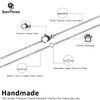 SanThree 1.5mm Pure Titanium Round O Link Chain Necklace for