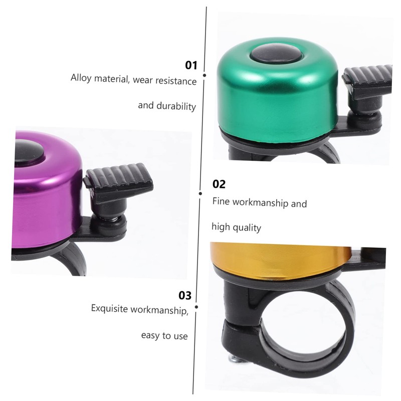 Outanaya Tough Alloy Bike Bell Versatile Handlebar Cycling Bell Sound