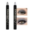 evpct 2Pcs Cream Eyeshadow Sticks Set for Eyes Dazzling Grey
