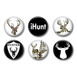 Locker Magnets For Boys - Hunting Magnets - Fun School Supplies - Whiteboard Office or Fridge - Funny Magnet Gift Set (Hunting)