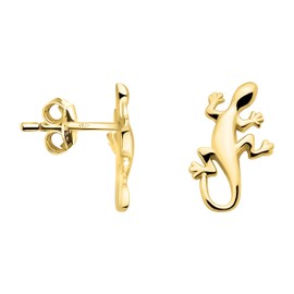 SOFIA MILANI - Women's Earrings 925 Silver - Lizard Stud Earrings, Yellow Gold, No Gemstone