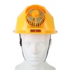 Hard Hat Double Fan Helmet with Light Solar Safety Helmet