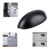 Lakaemfis 2 Pcs Hardware Bin Cup Handles Half Moon Shell