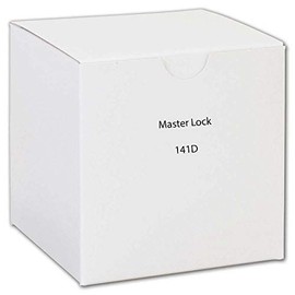 Master Lock 141D 1-9/16" Black Vinyl Cover Brass Padlock