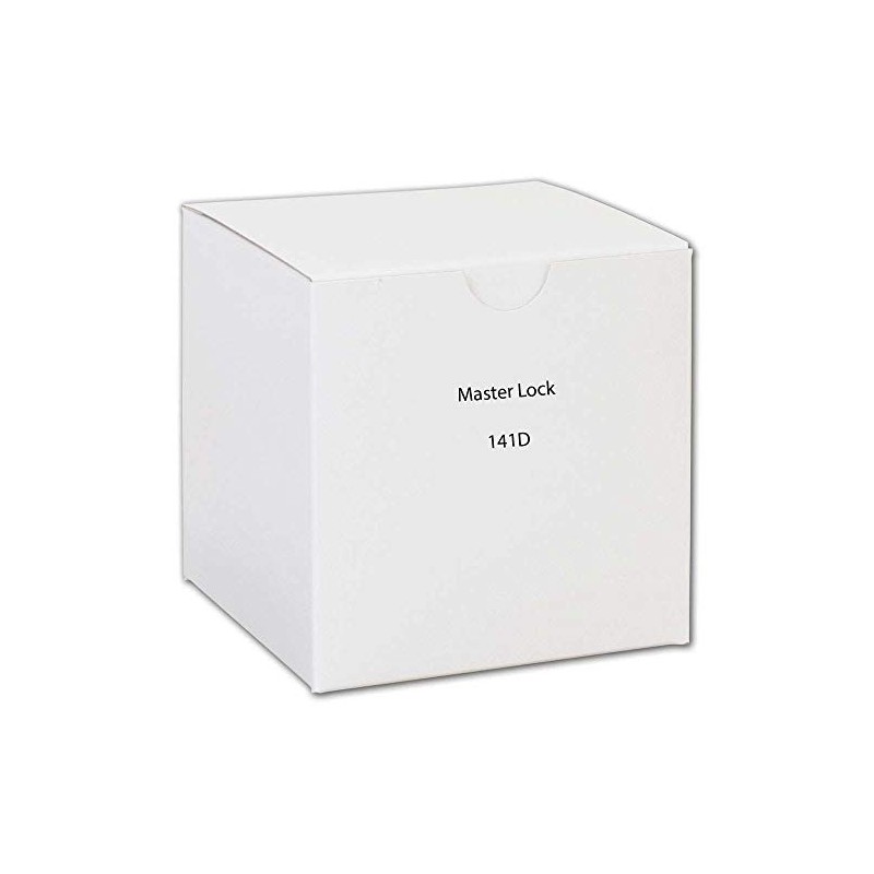 Master Lock 141D 1-9/16" Black Vinyl Cover Brass Padlock