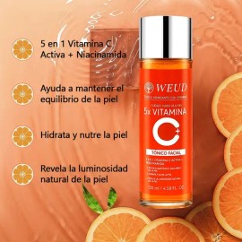Weud Tónico Vit C Reafirmante Hidratante Aclarante 130ml