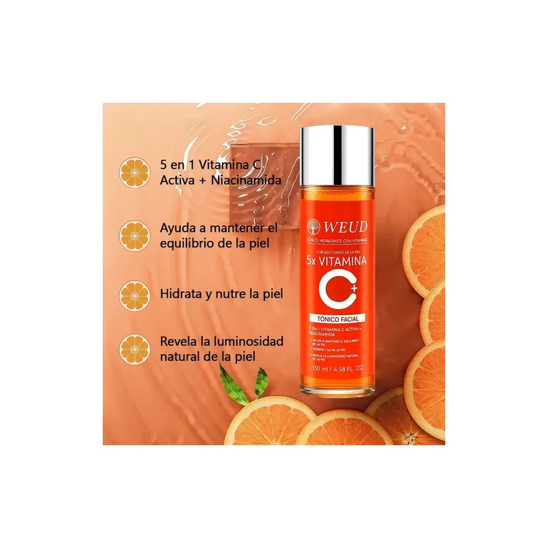 Weud Tónico Vit C Reafirmante Hidratante Aclarante 130ml