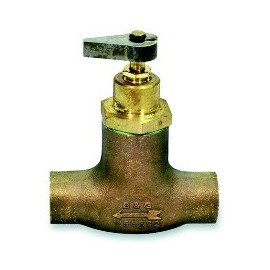 3/4" Sweat Bronze Straight Flow Control