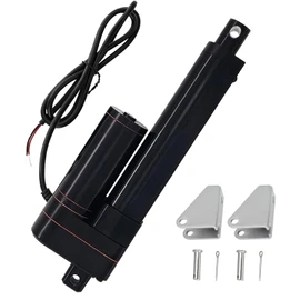 JQDML 4 Inch High Speed 1.34"/sec Linear Actuator 12V 88lbs/400N IP65 Waterproof Linear Motion Actuator with Mounting Brackets