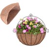 TINGMEI Half Round Coco Liner, Coco Liner for Hanging Basket