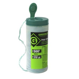 Greenlee 430-500 Poly Fish Line, 500-Foot, Tracer Green