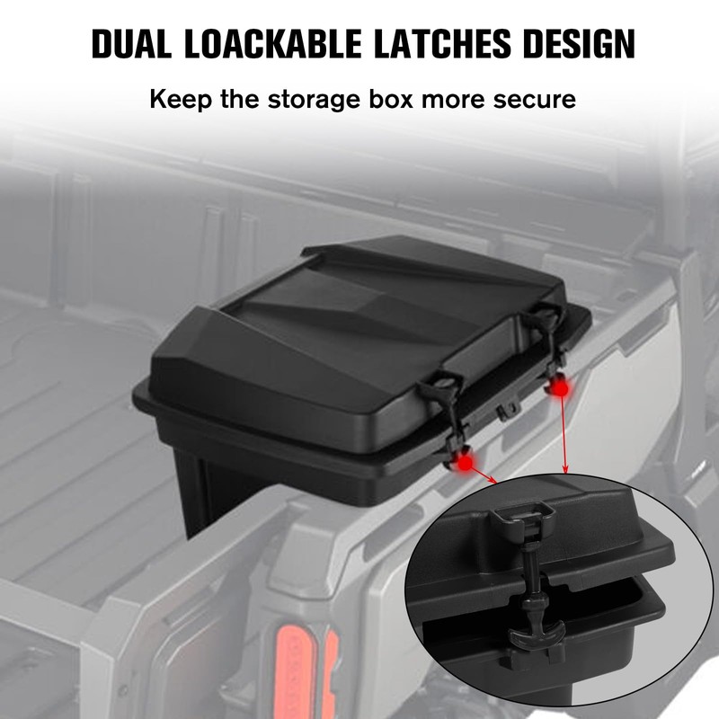 LitMiRaCle Removable Cargo Storage Box for Can-Am Defender HD5/ HD8/
