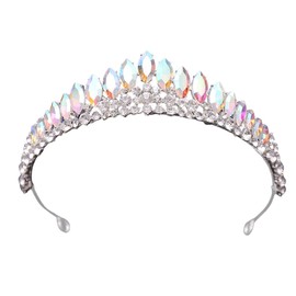 TQUXNGA Bunte Strasssteine schimmernde Haarschmuck für Hochzeitsfeiern, Brautschmuck, Kopfschmuck, Party-Kopfschmuck