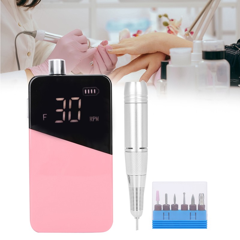 Electric Nail Drill Files Portable Nail Polisher Grinding Machine Manicure