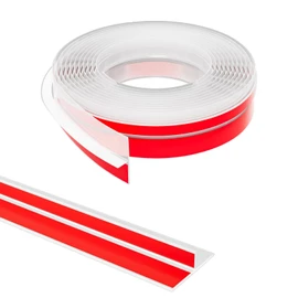 Elvone T-Shaped Door Draft Stopper, 1.97 in x 40 Ft Silicone Seal Strip for Windows Gaps, Weather Stripping Seal Strip Shower Sweep, Clear