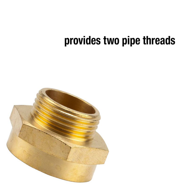 Gardena Brass Reducing Thread Nipple: Brass Connector for Thread Reduction