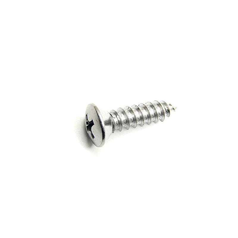 Retro-Motive Chrome #10 x 3/4" Phillips Oval Head Trim Screws