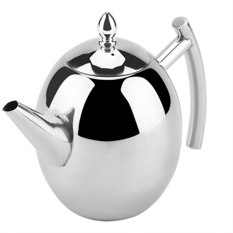 Stainless Steel Teapot Tea Coffee Water Kettle Container with Removable