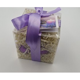 Spa Pure Lavender Bath Bombs: 6 Bath Bomb Fizzies with Shea, Mango & Cocoa Butter, Ultra Moisturizing (14 Oz) Great for Dry Skin, All Skin Types (Tassie Lavender)