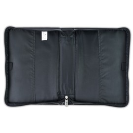 Bible Cover Medium Lion Be strong and courageous luxleather black