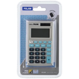 MILAN 8桁電卓 ポケットサイズ 150208BBL ブルー