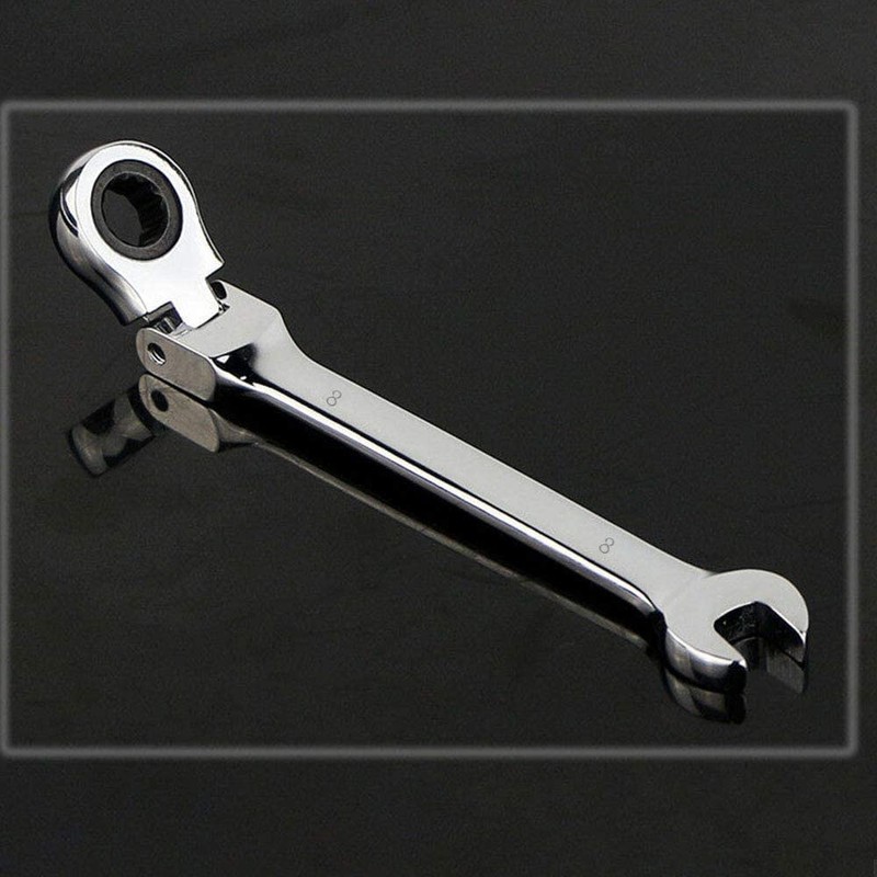 Combination Wrenches 15mm Flexible Head Ratchet Spanner Metric Spanner Set
