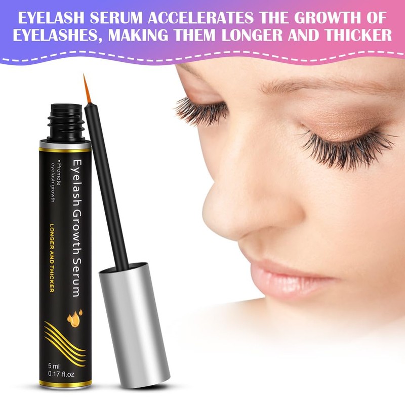 LOPHE Eyelash Growth Serum, Eyelash Eyebrow Enhancer Serum for Thicker,