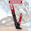 Motorcycle Kickstand Adjustable Tripod Holder Foot Side Stand for Motorcycle(Red)