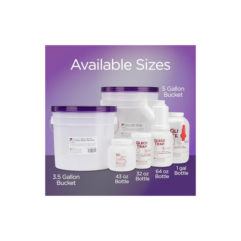 Practicon Gleco Trap System, Clay & Plaster Sink Trap Kit,