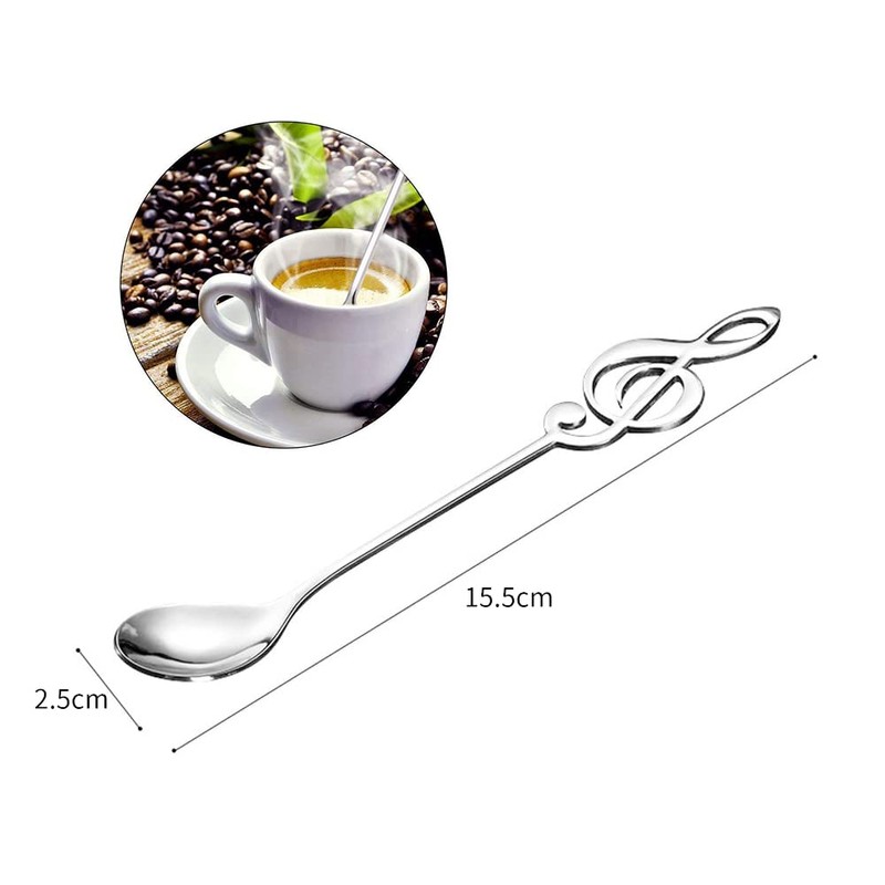 Music Note Spoon Stirring Spoon Coffee Spoon Stainless Steel Music