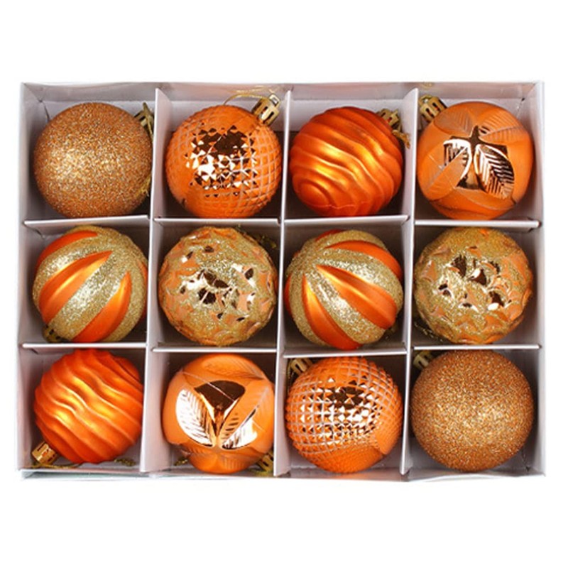 Hggzeg 12pcs Christmas Tree Baubles, Christmas Balls Decoration Christmas Tree
