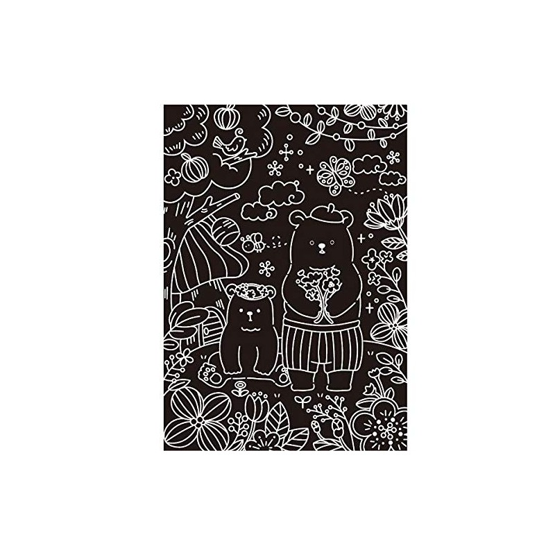 Japan Pearl Processing Scratch Art Animal Dream with Scratch Pen