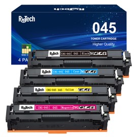 045 MF632Cdw Toner Cartridge,Replacement for Canon 045H CRG-045 for Color ImageCLASS MF634Cdw LBP612Cdw LBP613Cdw MF632 MF634 Series Printer Tray,No Fading,No Streak,Black Cyan Yellow Magenta 4 Pack