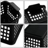 Begale Black Small Plastic Storage Baskets, 11.6"L x 5"W x