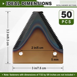 Threlaco 50 Pcs Sickle Mower Sections