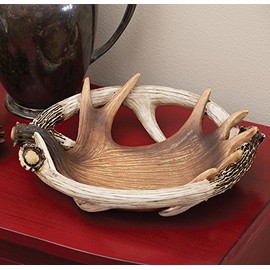 BLACK FOREST DECOR Moose & Deer Antler Bowl/Dish