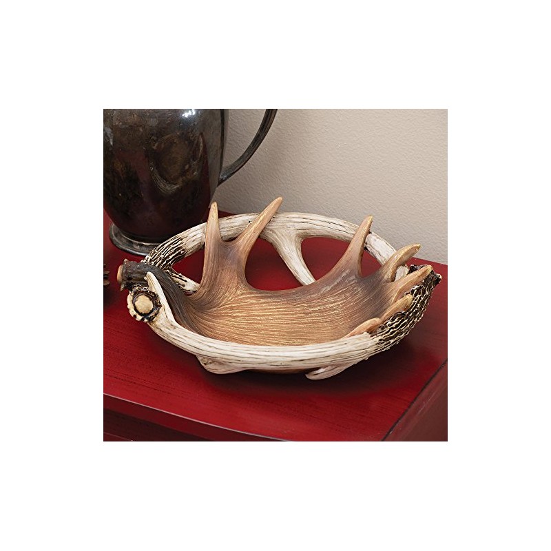 BLACK FOREST DECOR Moose & Deer Antler Bowl/Dish