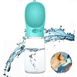 Pet Portable Water Dispenser - Light Weight Leak Proof Outdoor Walks Pet Dog Water Bottle (Blue, One Size)