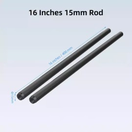 Nitz 니츠 15mm 막대 16인치 M11 암나사가 있는 알루미늄 합금 (2개) - R15-400 Nitz 15mm Rod 16" with M11 End Stud Aluminum Alloy (2pcs) - R15-400