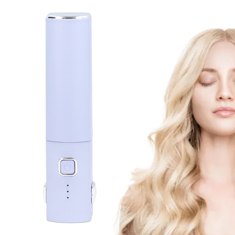 Mini Hair Straightener Portable Straight Curly Hair Flat Iron Rechargeable