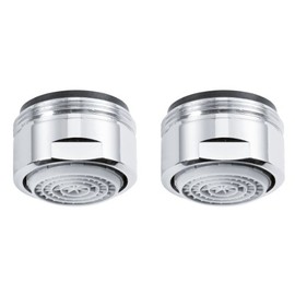 Perlator SLC 11000598 Water-Saving Shower Head M24 Chrome-Plated Set of 2