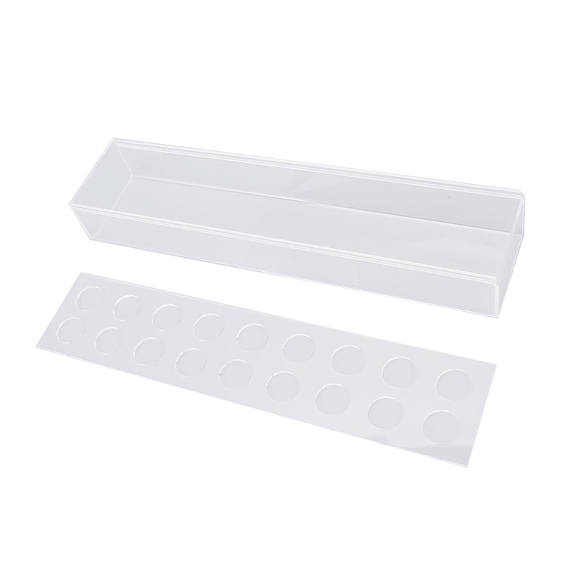 Acrylic Flower Vase Clear Rectangular Centerpiece Box Home Decoration for