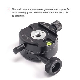 SUNWAYFOTO GC-01 Geared Head Professional Panoramic Tripod Head Geared Head DSLR Camera Accessory